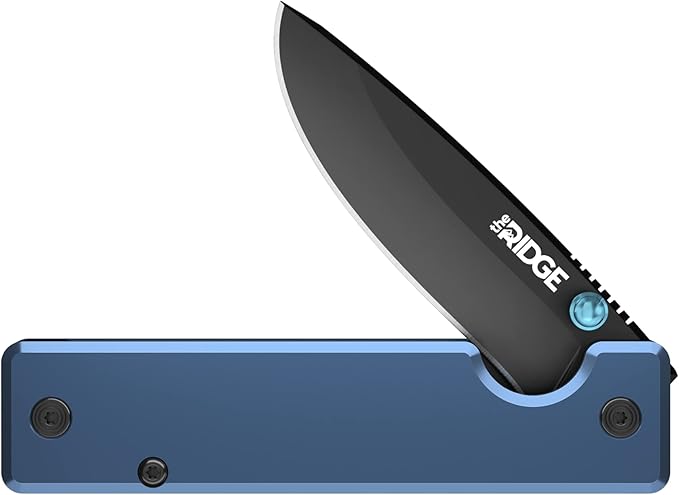 The Ridge Summit Knife | Folding Pocket Knife with Clip for Pocket Knife (Aluminum Navy)