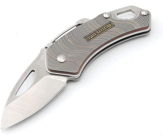 Sanrenmu 4077MUC EDC Folding Knife Rotating Blade & Spanner & Bottle Opener