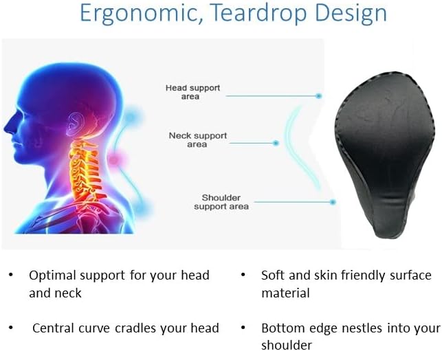 Arto Pillow- Inflatable- Ergonomic, lightweight, water-resistant, and durable Neck support for all sleeping positions. Perfect for camping, hiking, backpacking, and travel.