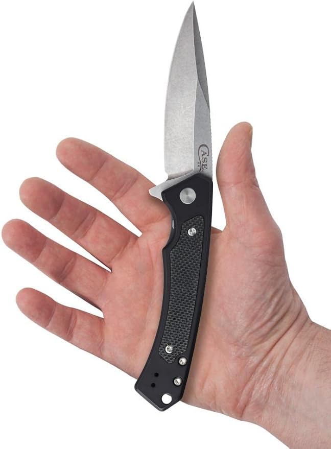 Case XX WR Pocket Knife Marilla EDC, S35VN Drop Point Blade, Black Anodized Aluminum Handle W/Clip #25880 (MARILLA) 4 3/4" Inches Closed