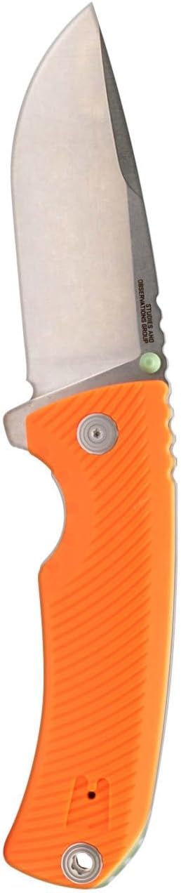 SOG Tellus FLK Daily Outdoor Full-Sized Frame Lock Folding Knives | GRN Handle | CRYO 440C Stainless Steel Blade | Reversible Pocket Clip