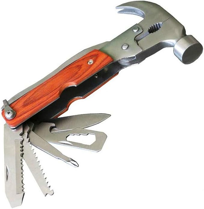 Multifunction Foldable Pliers Knife Screwdriver Emergency Pocket Tool Hammer
