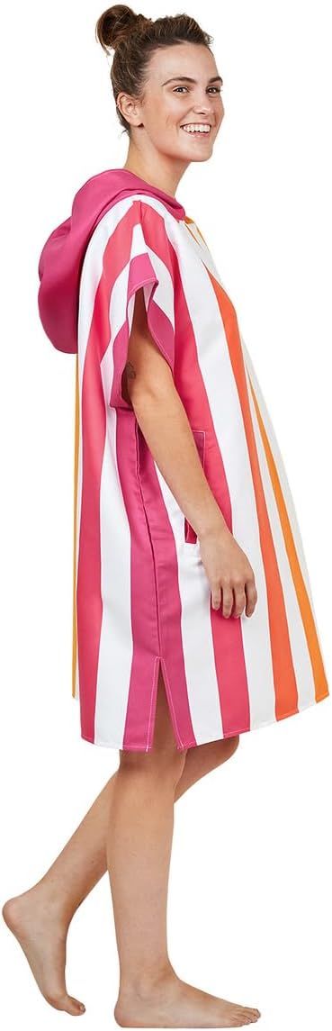 Dock & Bay Adult Poncho - Hooded Towel with Deep Pockets, Changing Robe - Quick Dry - Compact, Lightweight - Includes Bag