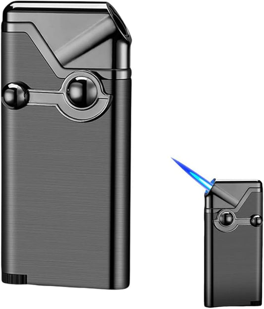 REDBMX Torch Lighter,Refillable Butane Lighter,Jet Lighter,Creative Rocker Cool Lighter,Windproof Portable Lighter Grill Camping Lighter Best Boyfriend Gifts(No Gas) (Black)