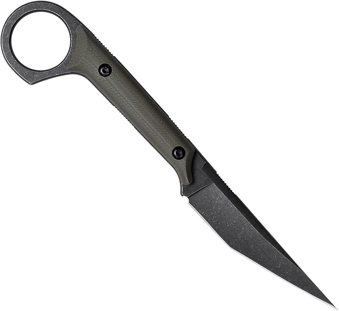 KS527 Fixed Blade Knife, D2 Blade G10 Handle for Men Women, with Kydex Sheath, Utility Knife for EDC Survival Hiking Camping Outdoor Everyday (Green)