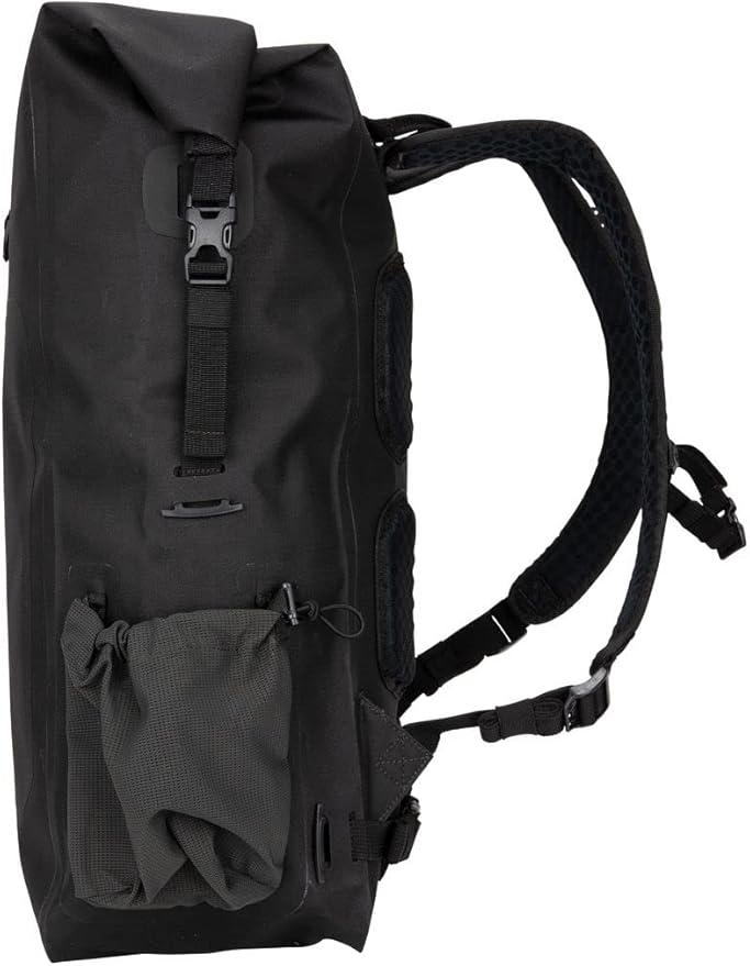 Simms Dry Creek Roll Top Backpack, Waterproof Bag, Black