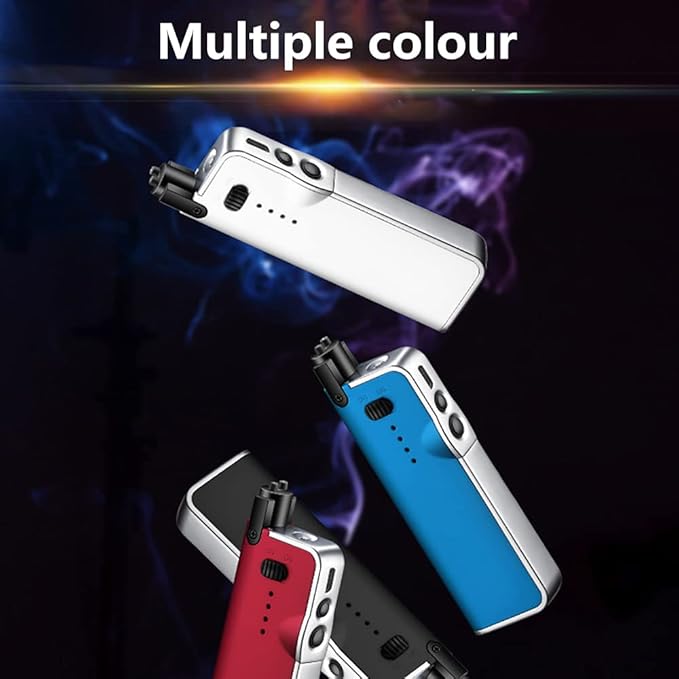 YOZWOO Electronic Candle Lighter Rechargeable USB Lighter Plasma Arc Lighters Long No Butane Lighter Flameless Lighter with LED Battery Indicator Retractable Design for Candles, Cooking, BBQ (Red)