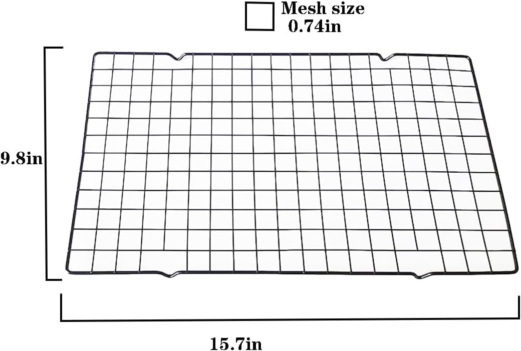 15.7''x9.8' Multi-Functional Cooling Racks -2PCSBaking Cooling Racks - Cookie Cooling Racks for Kitchen, Great for Cooling Biscuits/Bread/Paper Cups Cakes (2PCS 15.7''x9.8'')
