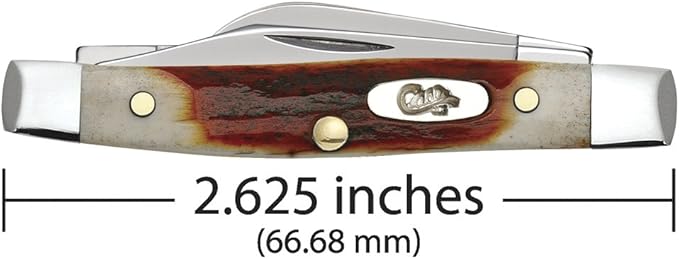 Case WR XX Pocket Knife Red Stag Small Stockman Item #9449 - (R5333 SS) - Length Closed: 2 5/8 Inches