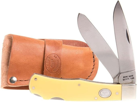 Inc. Double Lockback Trapper w/Sheath