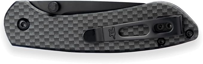 Buck Knives Mini Sovereign Button Lock Pocket Knife, Carbon Fiber