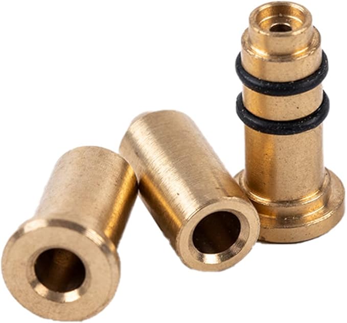 Gas Refill Adapter, 3pcs/Set Brass Gas Refill Adapter for S.T Dunhill Lighter/for Dupont Small Lighter,Easy to Install Gas Refill Adapter for Camping Outdoor Gas Cylinder Tank Accessories