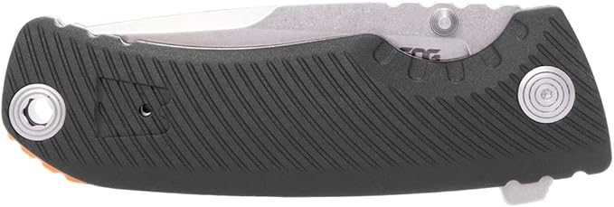 SOG Tellus ATK Outdoor Assisted Opening Frame Lock Folding Knives | Ambidextrous GRN Handle | CRYO 440C Stainless Steel Blade | Adjustable Belt Clip