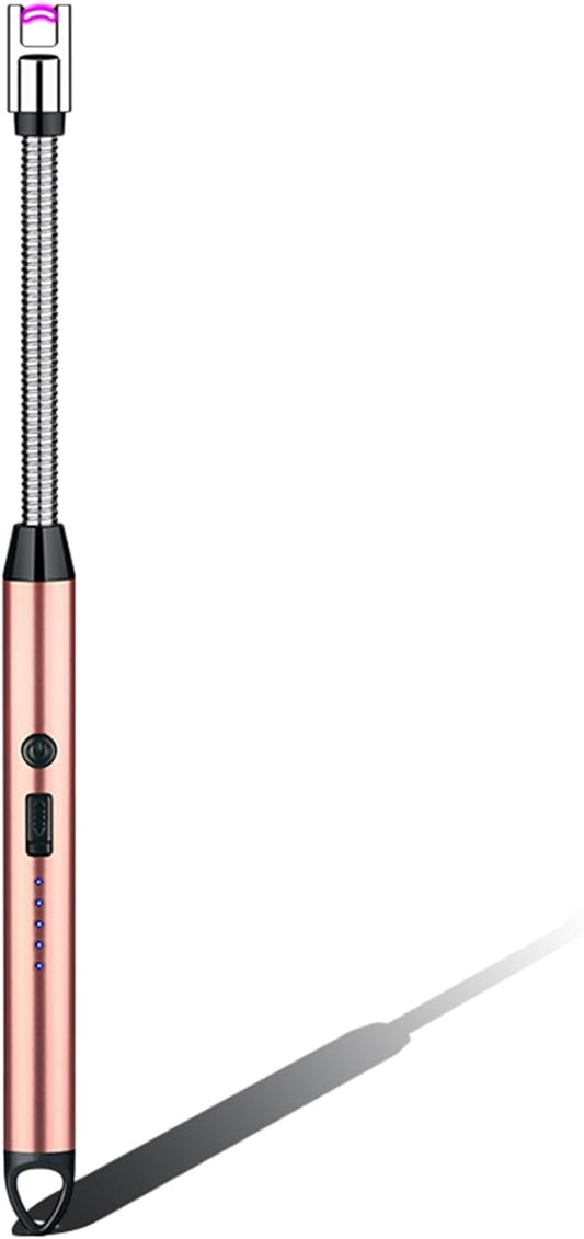 Electric Candle Lighter, Upgraded Lighter Rechargeable USB Lighter with LED Indicator, Flexible Long Neck Lighters for Candles, Camping, BBQs, Gas Stoves