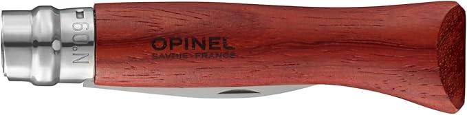 Opinel No.09 Stainless Steel Folding Oyster & Shellfish Knife with Padouk Handle
