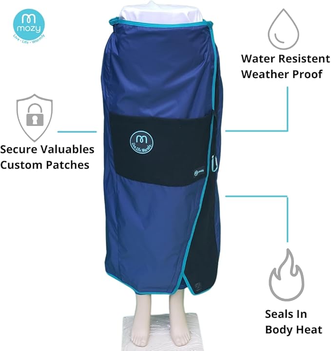 Mozy Wearable & Weatherproof Outdoor Blanket – Lower-Body Thermal Wrap for Superior Warmth
