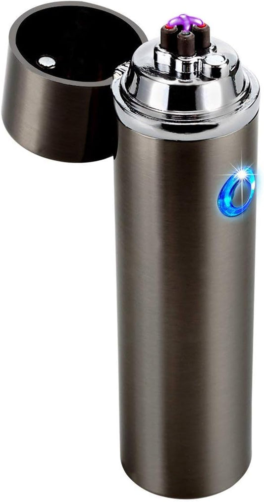 Electric Candle Lighter - XL Dual Arc Plasma Beam Lighter - Rechargeable Windproof Flameless Electronic Plasma Torch Lighter