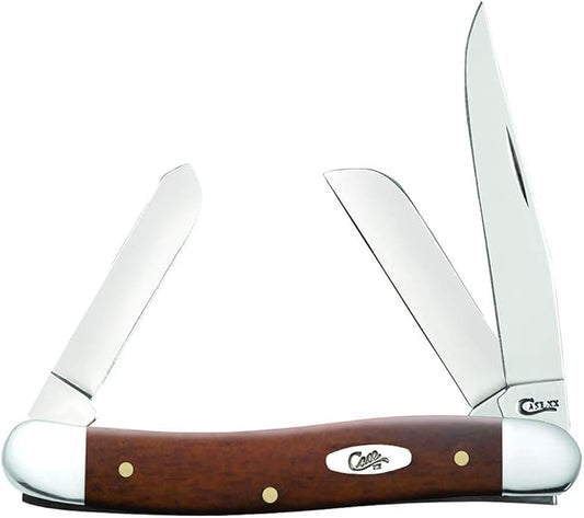 Case WR XX Pocket Knife Chestnut Smooth Bone Medium Stockman Item #28701 - (6318 SS) - Length Closed: 3 5/8 Inches