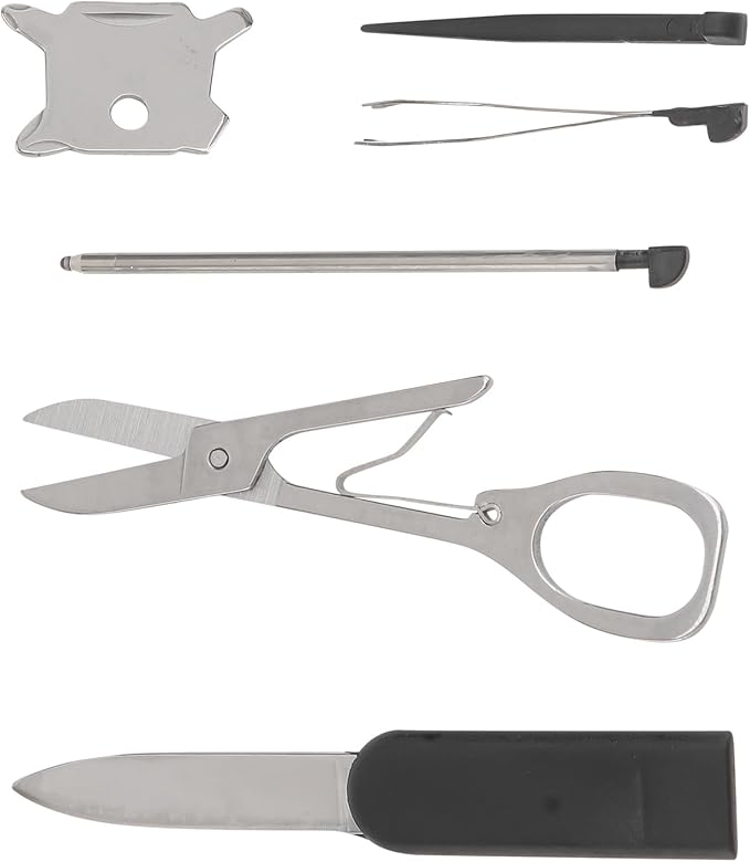 Foldable Multi Tool Card, Survival Multipurpose Wallet Tool Card Multitool, Credit Card Folding Scissor Cutters, Portable EDC Emergency Tools, 3 Sets