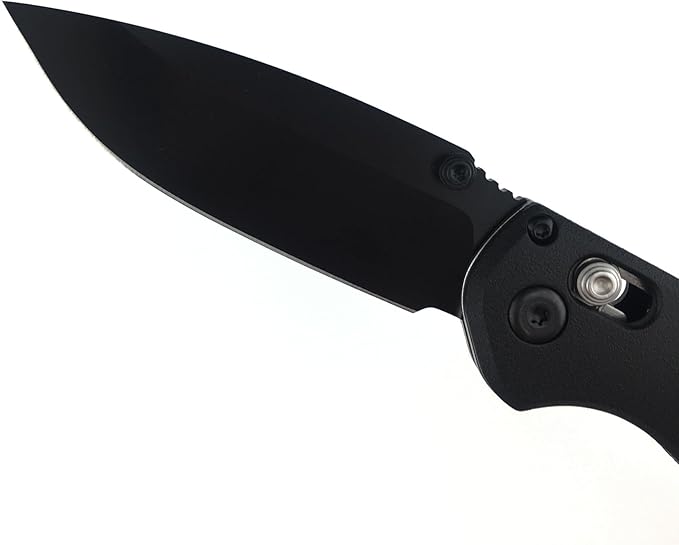 HUAAO 7in Manual Open Pocket Knife, Axis Lock Knife with 2.8in 8Cr13Mov Steel Blade Glass-Filled Nylon Handle, EDC Folding Knife with Clip for Camping Hunting