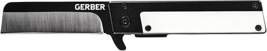 Gerber Gear Quadrant, Straight Edge Flipper Knife with Pocket Clip, White G-10 [31-003732]