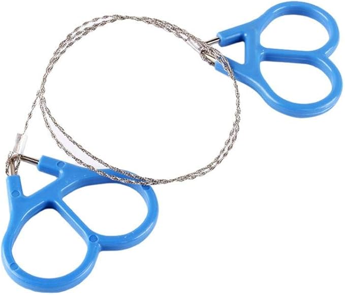 FILFEEL Mini Stainless Steel Wire Saw Emergency Camping Hunting Survival Tool Chain High Strength Ring Scroll Travel Hiking Outdoor