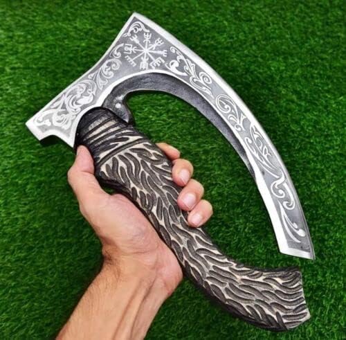 Handmade Pizza Axe | Pizza Slicer | Hand forged Viking Pizza Cutter| Camping Axe