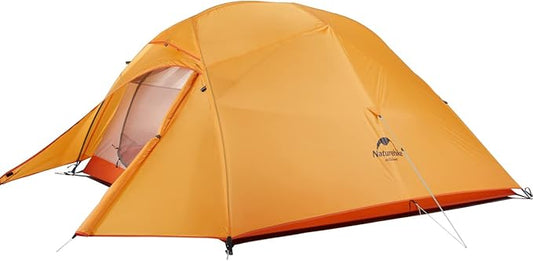 Naturehike Cloud-Up 3 Person Lightweight Backpacking Tent with Footprint - 3 Season Free Standing Dome Camping Hiking Waterproof Backpack Tents
