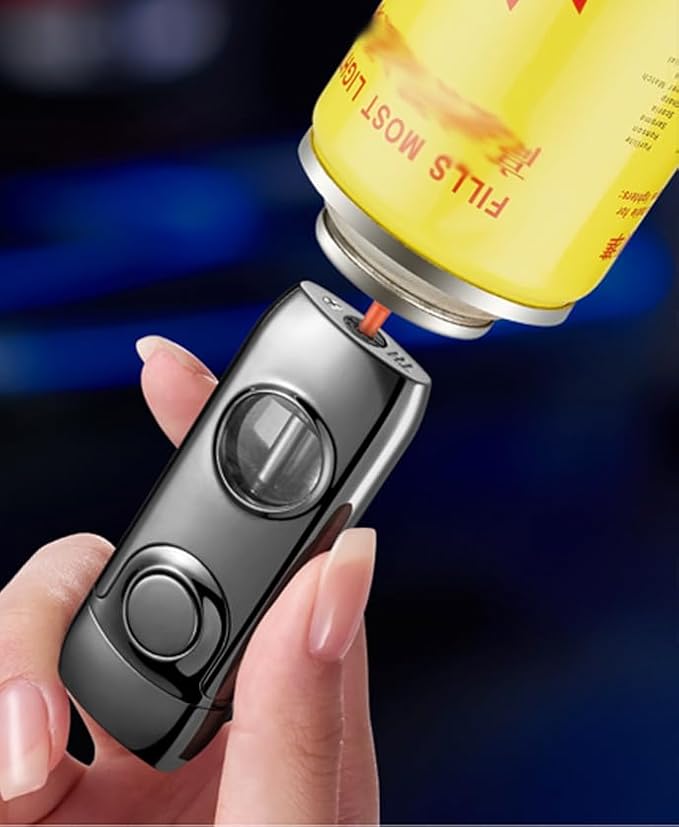 Lighter Jet Torch Lighter Soft Flame Lighter 2 in 1 Windproof Refillable Butane Lighter Good for Cigarette Cigar Candle Camping Hiking (Rainbow)