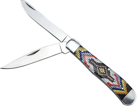 ALBATROSS Traditional Stainless steel Folding Pocket Knives with 2 Blades, FK060 (Multi)