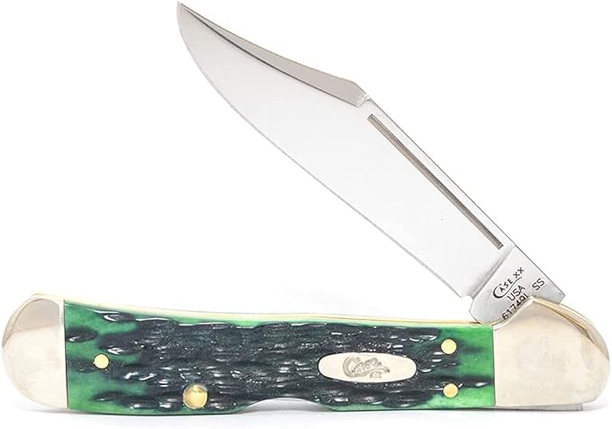 Case XX WR Pocket Knife Mini Copperlock Kentucky Bluegrass Bone W/Shield Item #22766 (61749L SS) 3 5/8 inches Closed