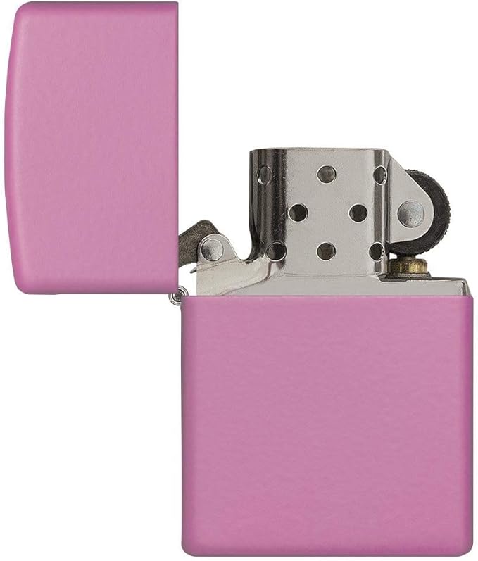 Plain Pink Matte Zippo Lighter