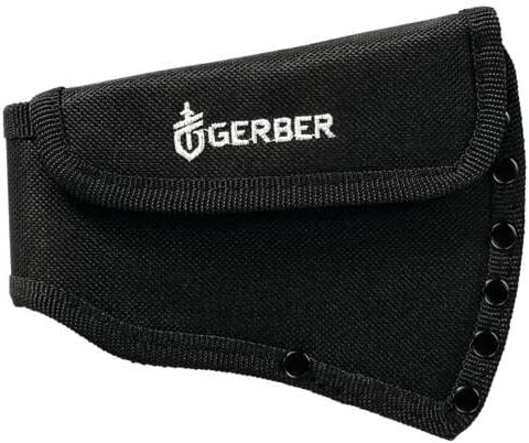 Gerber Gear Pack Hatchet - 3.5" Steel Blade with Full Tang - Camping Hatchet with Included Mountable Nylon Sheath - Sage Green