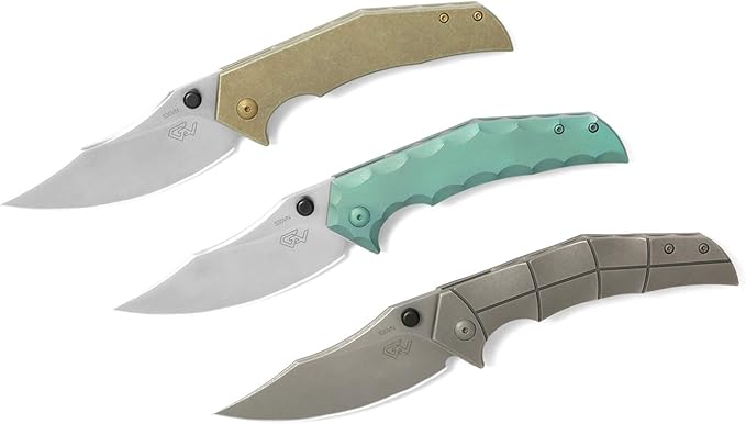 DROP Massdrop + Gavko Thresher Titanium Frame Lock Pocket Knife