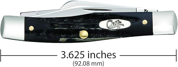 Case WR XX Pocket Knife Jigged Buffalo Horn Medium Stockman Item #65012 - (Bh3032 SS) - Length Closed: 3 5/8 Inches