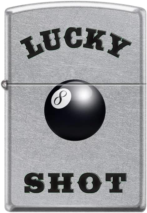 Zippo Lighter-Lucky Shot Street Chrome Windproof Lighter #Z5386
