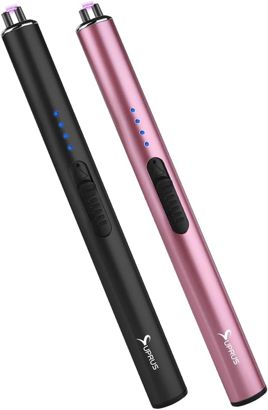 SUPRUS Electric Lighter Arc Windproof Flameless USB Lighter Rechargeable Lighter with Safety Lock