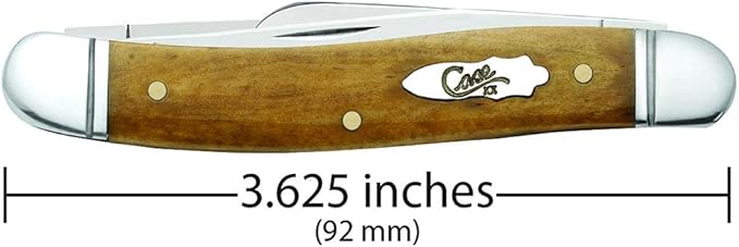 Case WR XX Pocket Knife Smooth Antique Bone Medium Stockman Item #58185 - (6318 SS) - Length Closed: 3 5/8 Inches