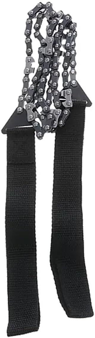 HME Pocket Folding Hand Chain 36 Inches Saw with Nylon Wrist Handle, Tree Cutting Emergency Survival Gear for Camping, Backpacking, Hiking, Hunting