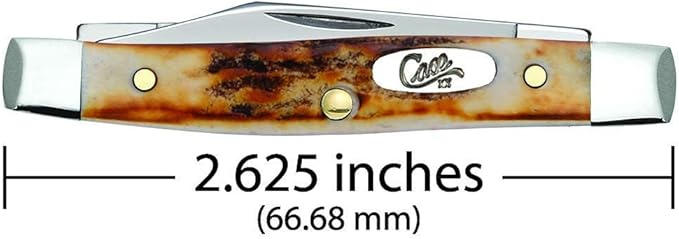 Case WR XX Pocket Knife Indian Sambar Stag Pen Item #088 - (5233 SS) - Length Closed: 2 5/8 Inches