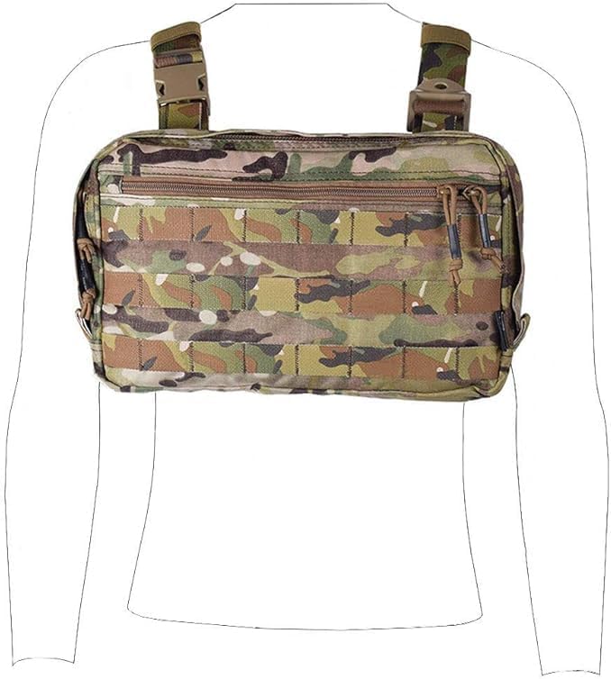 EMERSONGEAR Chest Pack Recon Kit Bag,Multi-Function Tool Pouch,Molle Vest Pouch Chest Bag for Men Tactical