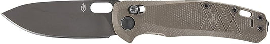Gerber Gear Scout Pocket Knife - 3.2" Plain Edge Blade Folding Knife - EDC Gear and Equipment - Micarta