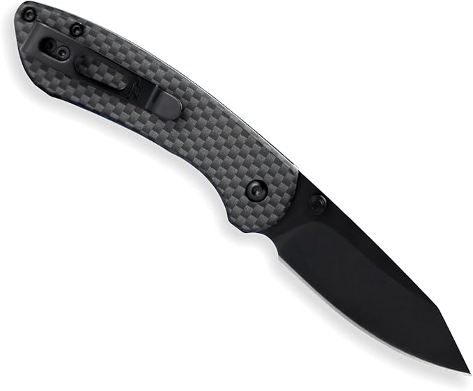 Buck Knives Mini Sovereign Button Lock Pocket Knife, Carbon Fiber