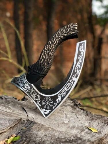 Handmade Pizza Axe | Pizza Slicer | Hand forged Viking Pizza Cutter| Camping Axe