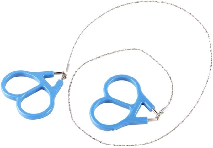 FILFEEL Mini Stainless Steel Wire Saw Emergency Camping Hunting Survival Tool Chain High Strength Ring Scroll Travel Hiking Outdoor
