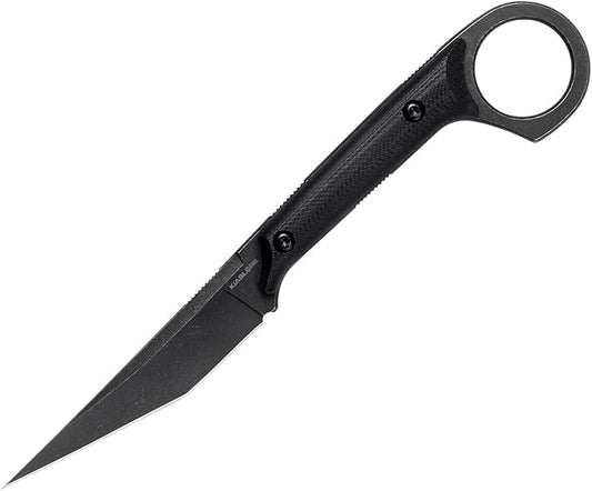 KS527 Fixed Blade Knife, D2 Blade G10 Handle for Men Women, with Kydex Sheath, Utility Knife for EDC Survival Hiking Camping Outdoor Everyday (Black)