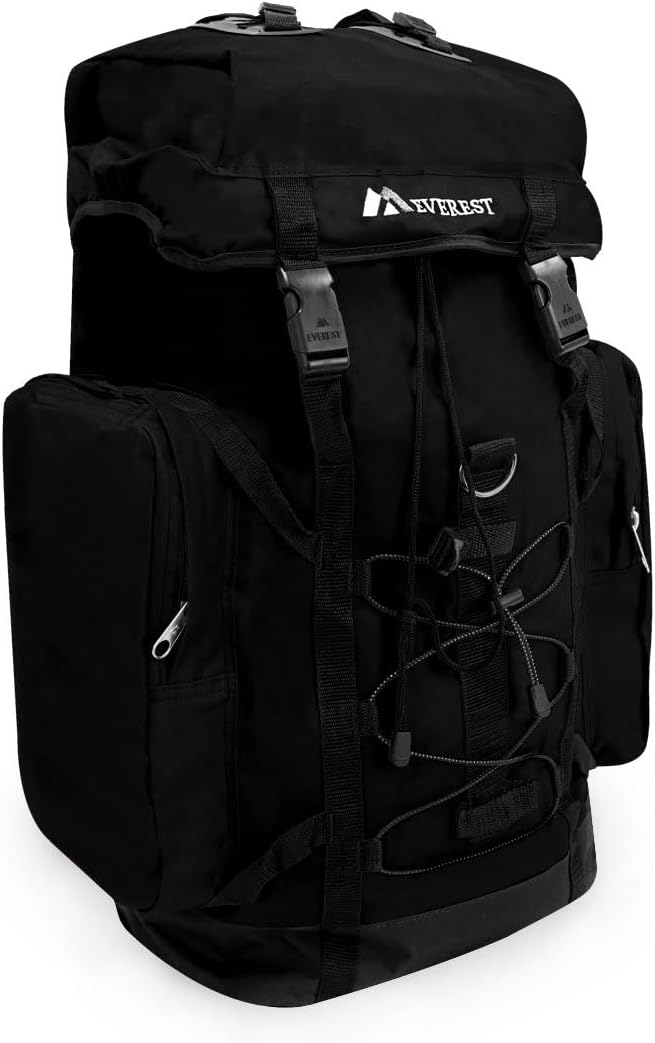 Everest Hiking Pack, Black, One Size