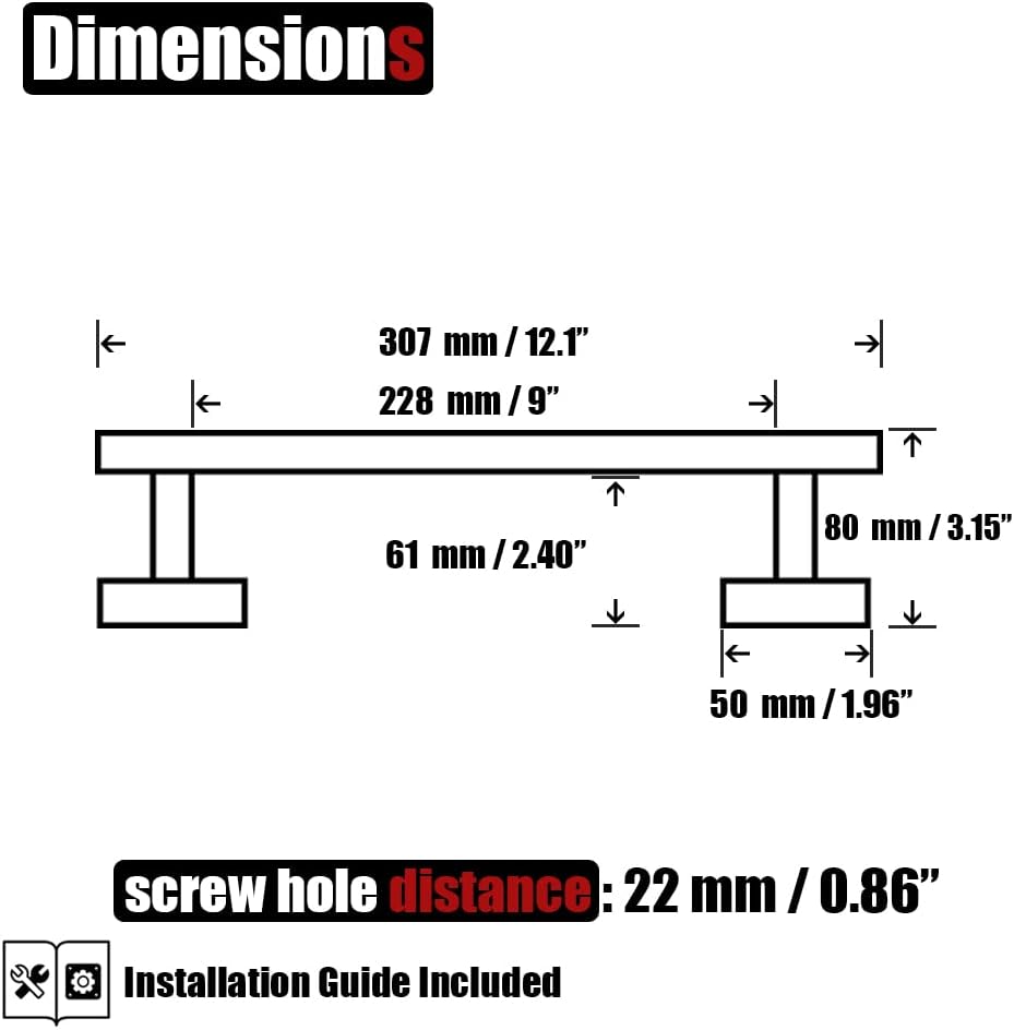 JQK Oil Rubbed Bronze Towel Bar, 12 Inch 304 Stainless Steel Thicken 0.8mm Towel Rack Bathroom, Towel Holder Wall Mount, Useable Length 9 Inch, TB110L9-ORB