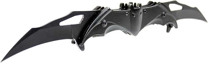 Black BAT Knife Twin 2 Blade Folding Knife (Dark Edition)