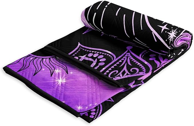Outdoor Picnic Blanket Portable Ultrasonic Waterproof Picnic Mat Symmetrical Butterfly Printed Camping Beach Mat for Sand and Wet Grass Hiking (Symmetrical Butterfly S)